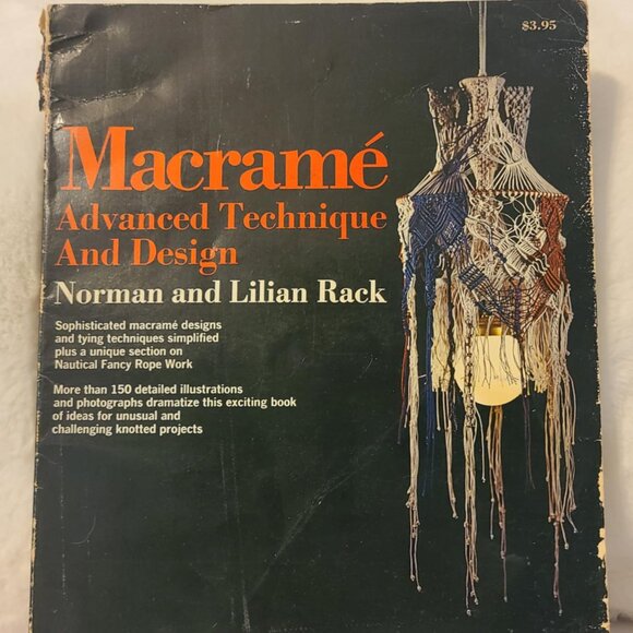 VTG 1972 Macrame Advanced Technique & Design Book By Norman & Lilian - Picture 1 of 10